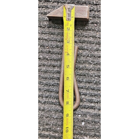 Hand Forged Welders Chipping Hammer Slag Cleaning Tool Bent Rod Handle 8 1/2” - Picture 10 of 11